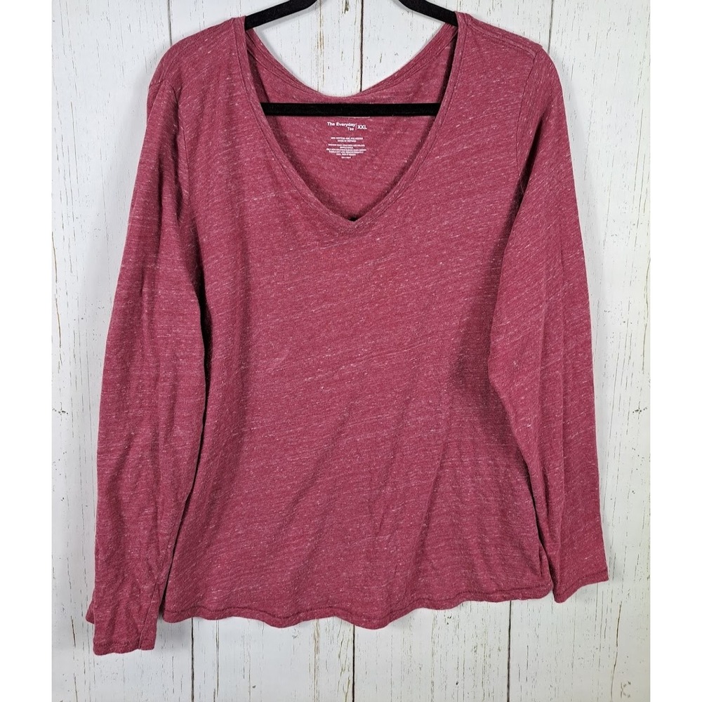 Sonoma Plus Size XXL Womens Red Long‎ Sleeve Everyday Top